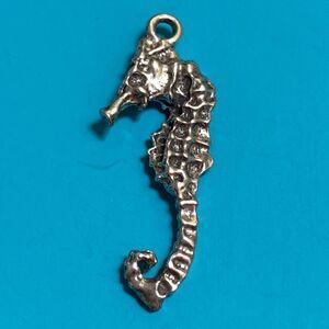 .925 Seahorse Sterling Silver Jewelry Charm #beach